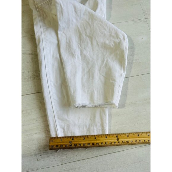 Spanx Womens 2X White Distressed Skinny Jeans - Picture 9 of 14